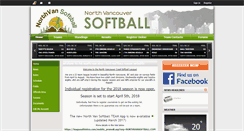Desktop Screenshot of northvansoftball.com